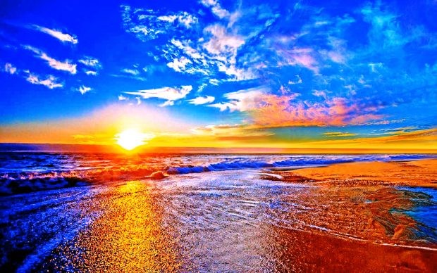HD sunset beach Images.