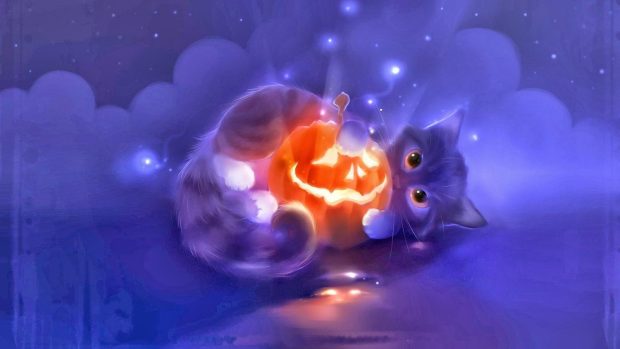 Halloween Cat Desktop Backgrounds 4