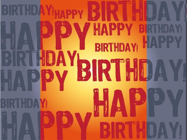 Happy Birthday Text Background.