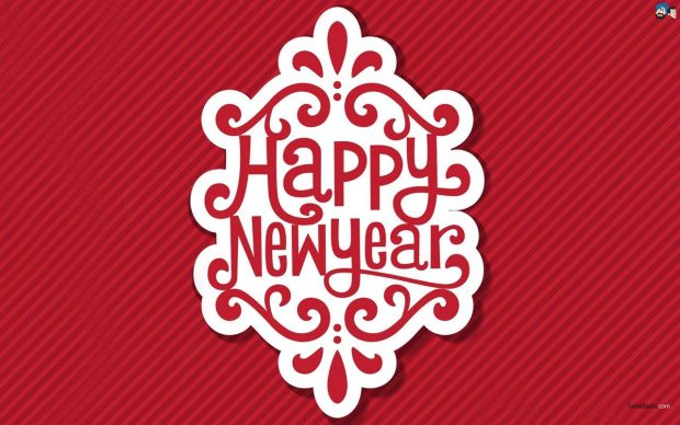 Happy New Year Wallpaper Red 2.