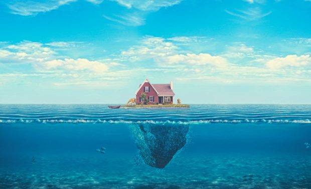 House on the ocean wallpaper 1920x1200.