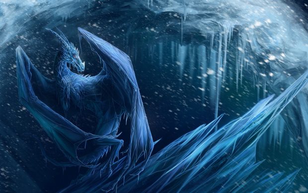 Ice Dragon Wallpaper desktop.
