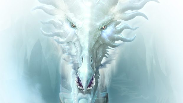 Ice dragon fantasy hd wallpaper 1920x1080.