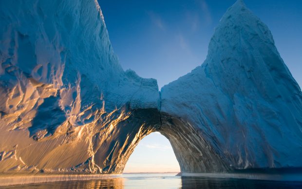 Arched Iceberg in Ililussat, Greenland.