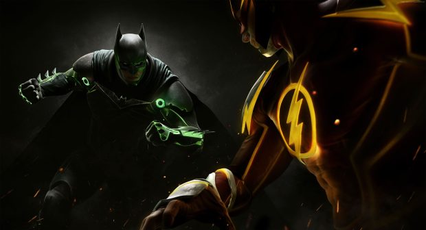 Injustice 2 4100x2223 batman superman fighting pc playstation ps4 photos.