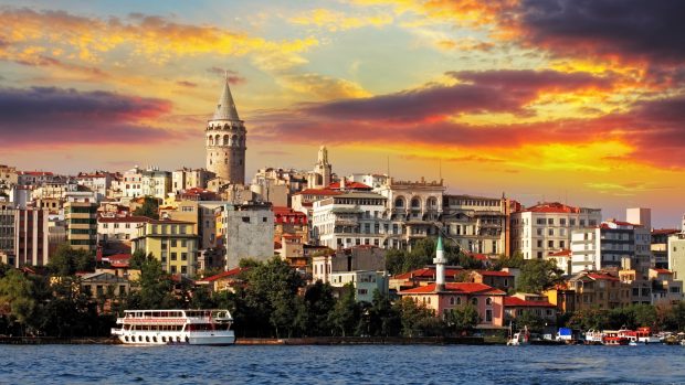 Istanbul turkey sea buildings pictures 1920x1080.