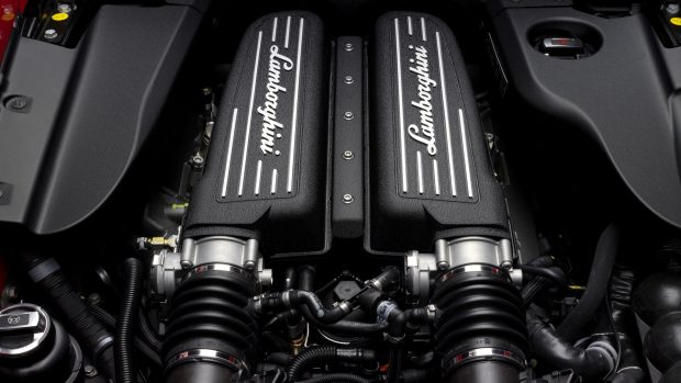 Lamborghini car engine hd wallpapers.