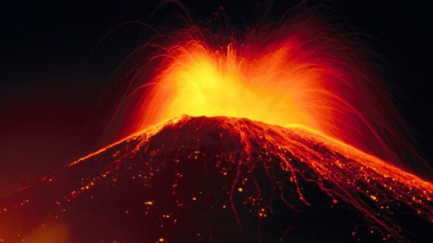 Lava volcano wallpaper hd.