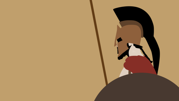 Leonidas minimalist wallpaper hd.