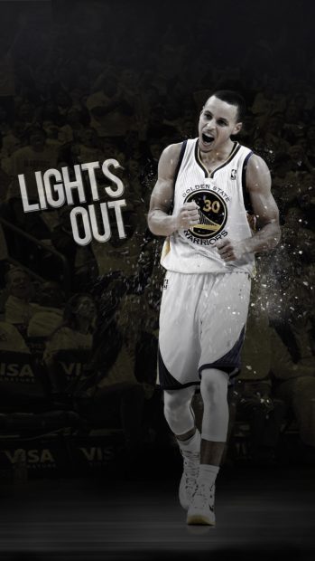 Lights out Stephen Curry Iphone.