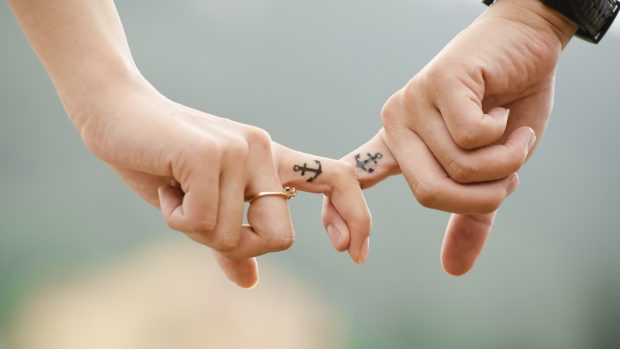 Love hands romance tattoos couple anchor images 1920x1080.