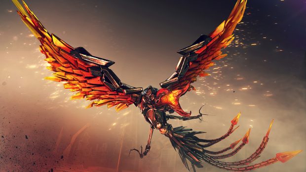 Mecha phoenix 2560x1440 crossfire 4k images.