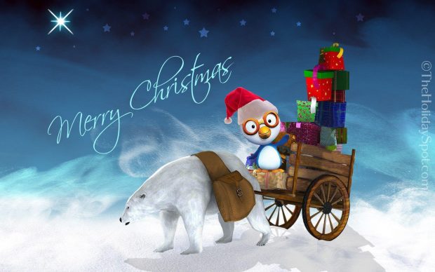 Merry Christmas Happy New Year HD Wallpaper 3.