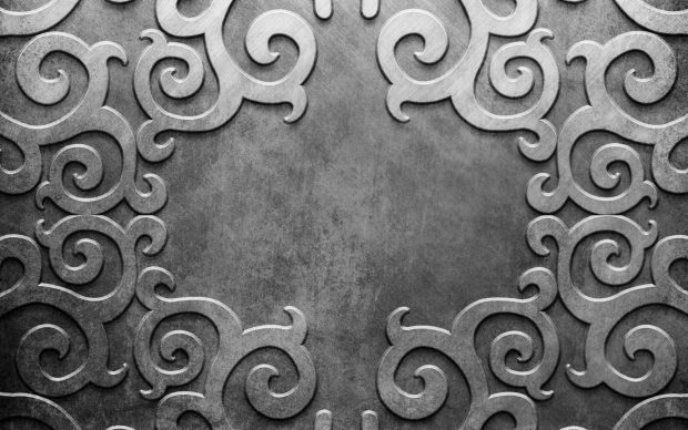 Metal patterns lines silver background 3840x2400.