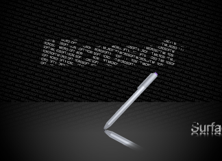 Microsoft wallpaper pattern Surface Fancy reflection 3D.