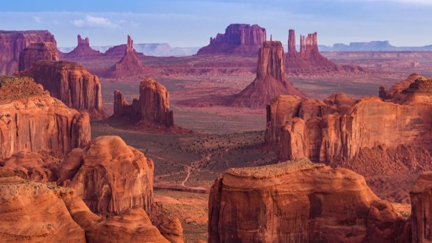 Monument valley 2560x1440 sandstone buttes utah 4k pictures.