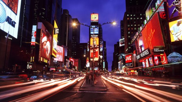 New york times square night city metropolis photos 3840x2160.