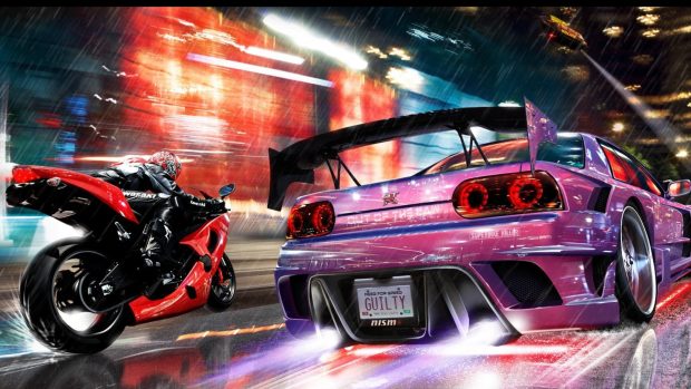 Nfs need for speed motorcycle car nissan gtr road speed sparks nitro images 1920x1080.