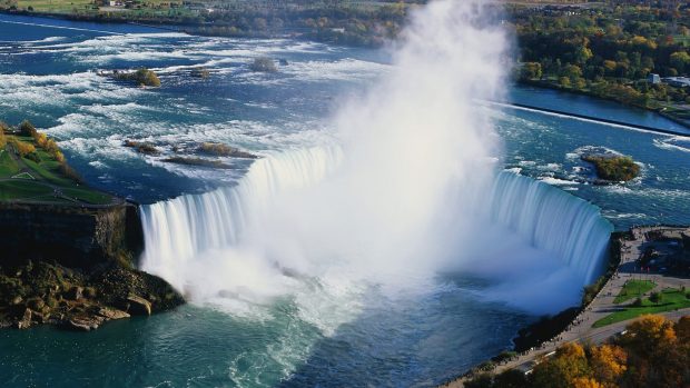 Niagara falls fog water height photos 3840x2160.