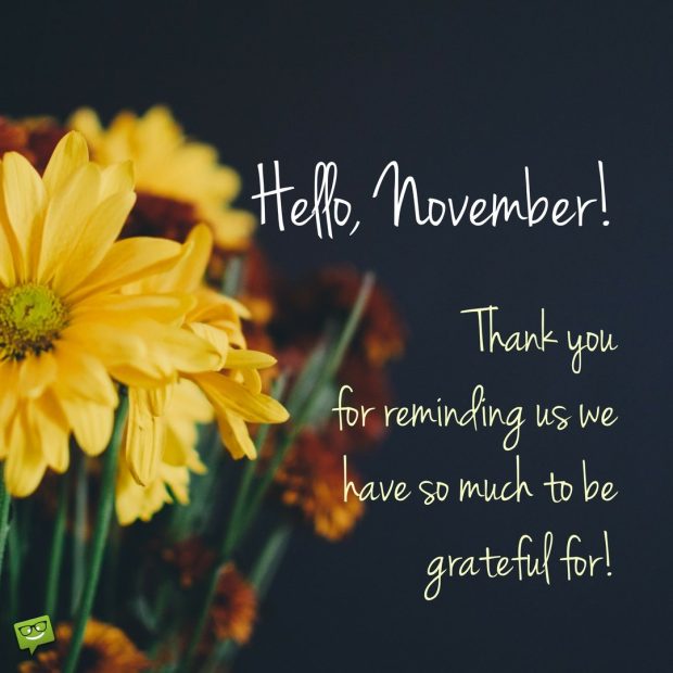 November Image quote about gratitude.