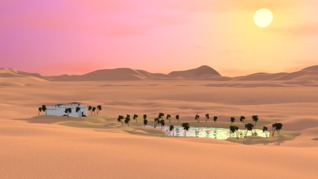 Oasis in the desert images 1920x1080.