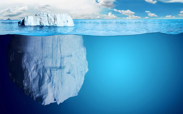Ocean Iceberg Water Sea Floating Depth WallpapersByte com 3840x2400.