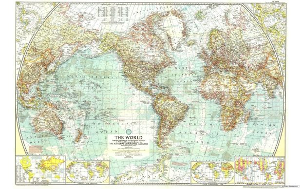 Old World Map HD Wallpaper 4