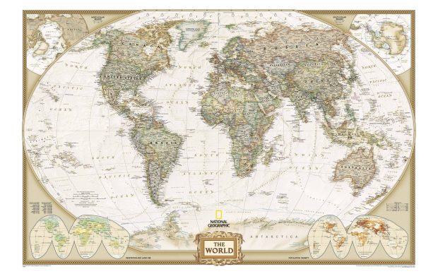 Old World Map Wallpaper 1