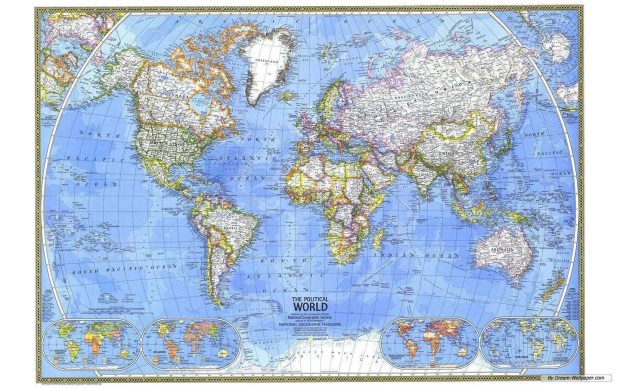 Old World Map Wallpaper 3