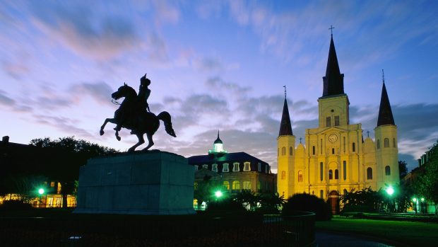 Other french quarter new orleans night buildings architecture 1080p wallpaper.