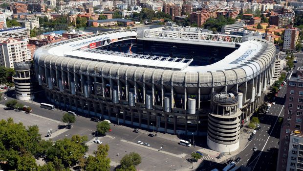 Outsite Real Madrid Santiago Bernabeu stadium Desktop Background Wallpaper 2.