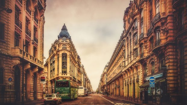 Paris france building sky street wallpaper 1920x1080.