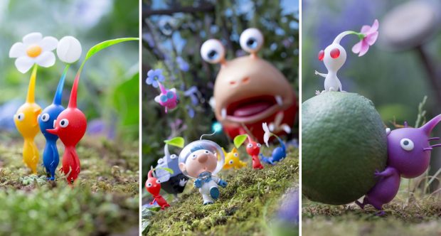 Pikmin 3 clayart wallpaper.