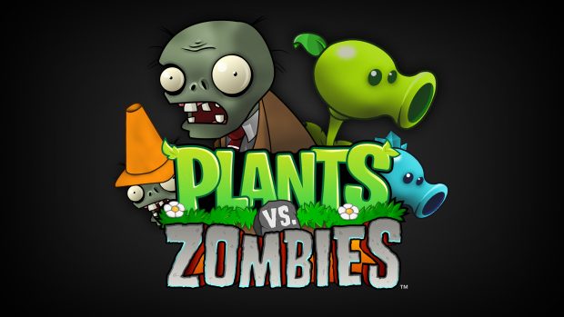 Plants vs zombies wallpaper game.
