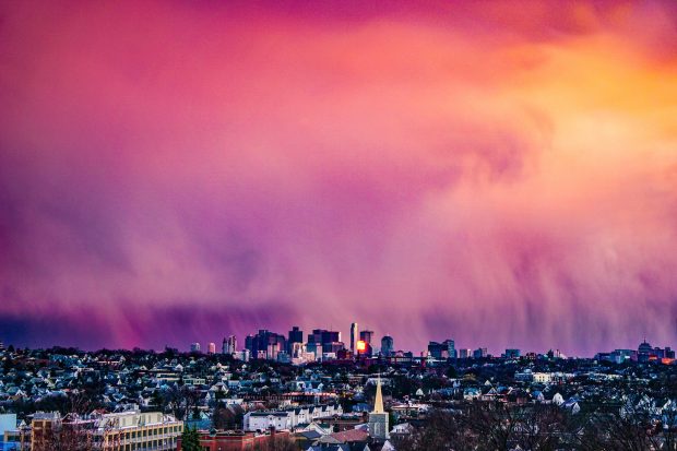 Purple Boston Sky.