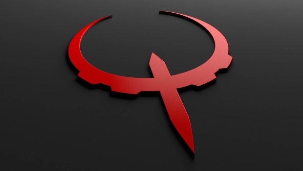 Quake Logo Red Wallpaper.