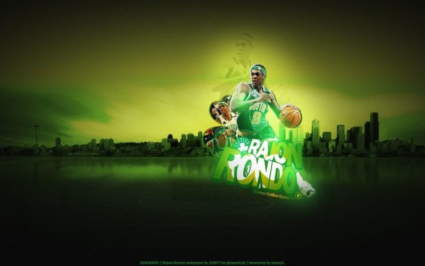 Rajon Rondo Boston Celtics Guard Number 9.