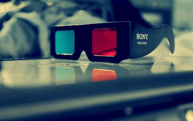 Red blue 3d glasses 1920x1200 wallpaper.