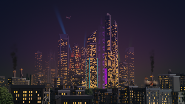 Saints Row City Buiding Tower Backgrounds.