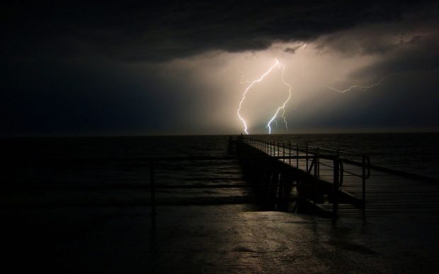 Rain Sky Thunderstorm Storm Nature Lightning Clouds Hd Photos.