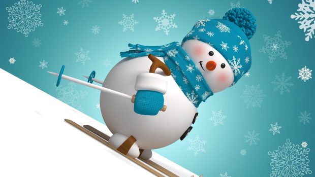 Snowman HD Widescreen Wallpaper 1