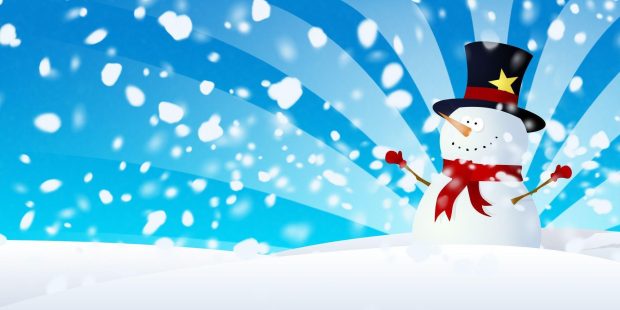 Snowman Widescreen Wallpaper 2