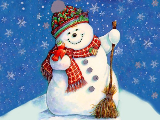 Snowman Winter Wallpaper 2