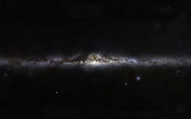 Space Dark Milky Way Galaxy Line Of Stars Nebula 3840x2400.
