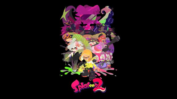 Splatoon 2 story mode game characters wallpaper.