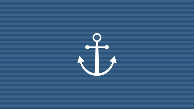 Striped Anchor Wallpaper.