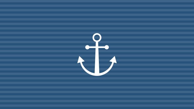 Striped Anchor Wallpaper.