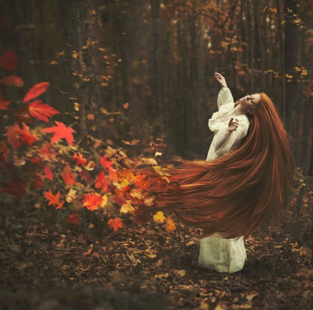 Thanksgiving Fairy Autumn Hairs Image.