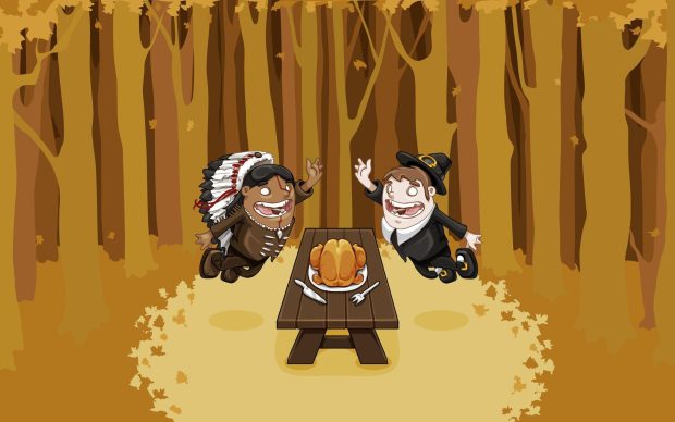 Thanksgiving Funny Background.