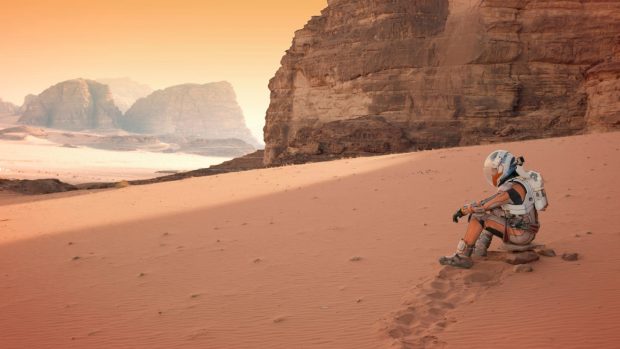 The martian matt damon desert backgrounds 1920x1080.